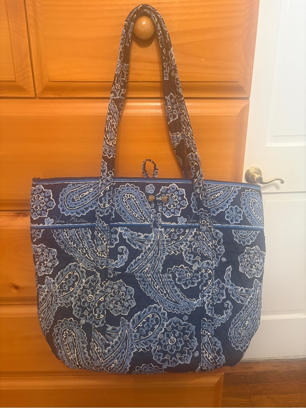 Vera Bradley Vera Tote - Calypso Blue